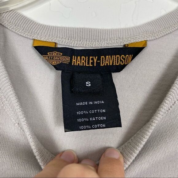 Harley Davidson Motorcycles Grey Logo Tshirt - Picture 5 of 6